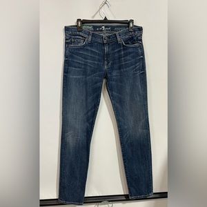 7 for all mankind Gwenevere  Super Skinny Organic Cotton Jeans Size 30 Length 30